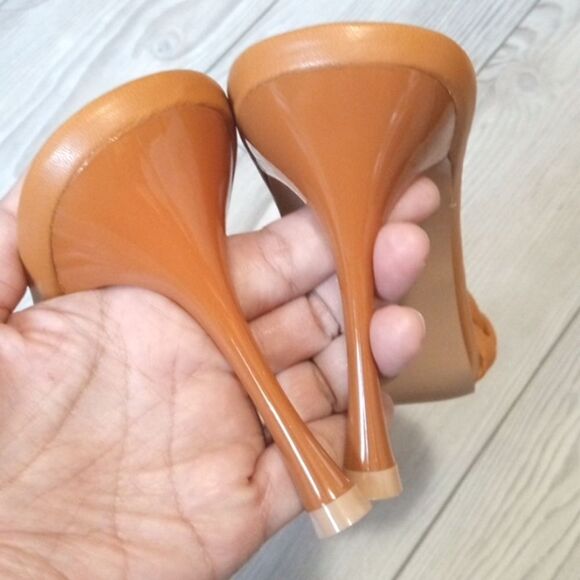 (60-4121) Ermonn Womens Square Open Toe Heeled Sandals Sz 9.5 - Picture 8 of 11